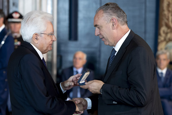 Roma - Il Presidente della Repubblica Sergio Mattarella con il Vice Presidente uscente del CSM Giovanni Legnini, oggi 25 settembre 2018.
