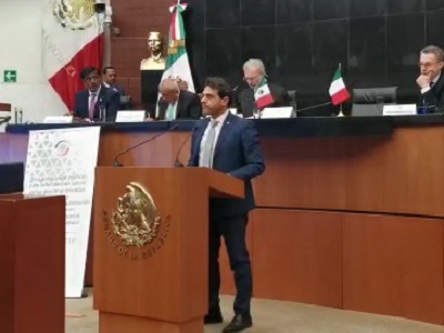 Vittorio Lo Cascio al Senato messicano