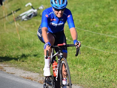 Tatiana Guderzo ciclista delle Fiamme Azzurre