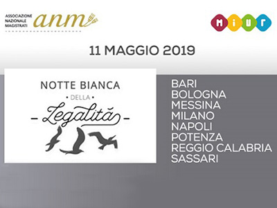 Locandina della notte bianca della legalità