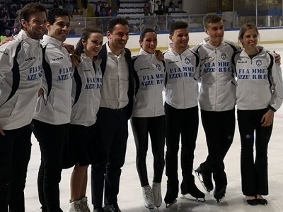 Galà del Ghiaccio a Mentana con i pattinatori delle Fiamme Azzurre e il sottosegretario Jacopo Morrone