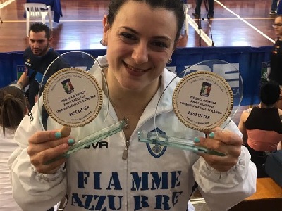 Giorgia Bordignon pesista Fiamme Azzurre