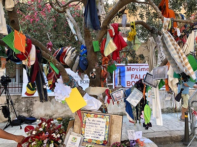 L'albero in memoria di Falcione e Borsellino a Palermo