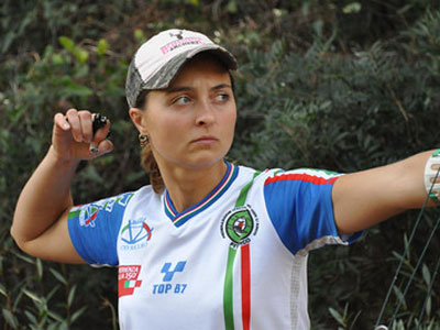 Irene Franchini durante una competizione