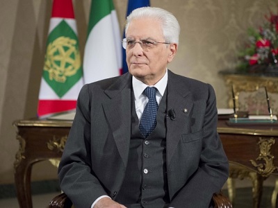 Il presidente della Repubblica Sergio Mattarella