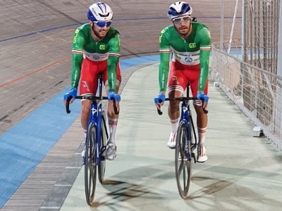 Francesco Lamon e Michele Scartezzini Ciclismo su pista Fiamme Azzurre