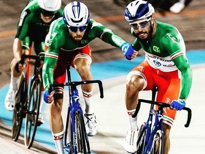 Francesco Lamon e Michele Scartezzini Ciclismo su pista Fiamme Azzurre