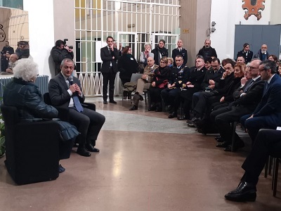 Cerimonia per l'installazione della Pietra d'inciampo in memoria di Andrea Schivo a San Vittore