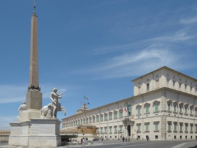 Il palazzo del Quirinale a Roma