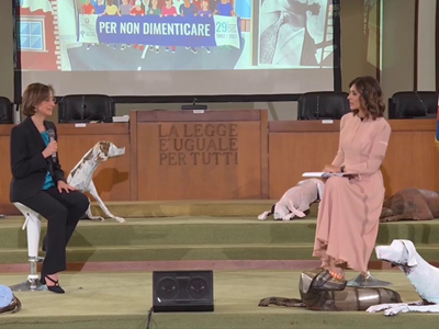 La ministra Marta Cartabia nell'aula bunker di Palermo