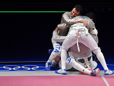 Aldo Montano, argento olimpico nella sciabola a squadre ai Giochi di Tokyo 2020