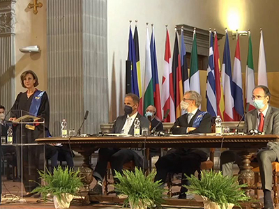 Marta Cartabia riceve il Ph.D. degree in Law dall'European University Institute