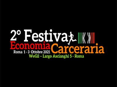 Locandina festival economia carceraria
