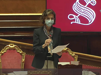La ministra Cartabia al Question Time al Senato