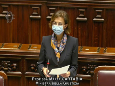 La ministra Cartabia al Question Time alla Camera