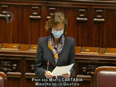 La ministra Cartabia al Question Time alla Camera