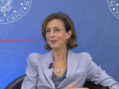 La ministra Cartabia in conferenza stampa di presentazione ddl violenza sulle donne