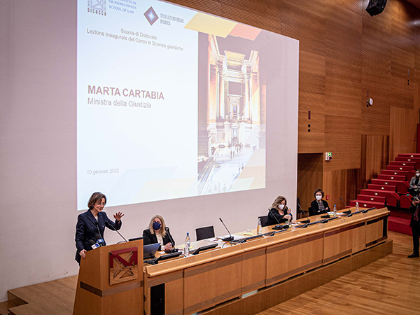 La ministra Cartabia all'Università Milano Bicocca