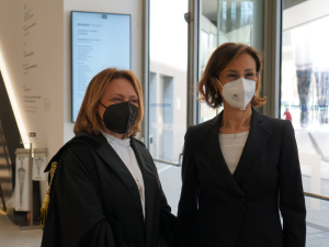 La ministra Cartabia insieme a Maria Masi, presidente del Consiglio nazionale forense