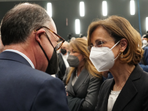 La ministra Cartabia con Guido Carlino, presidente della Corte dei Conti