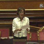 Marta Cartabia nell'aula del Senato il 30 giugno 2022 - question time