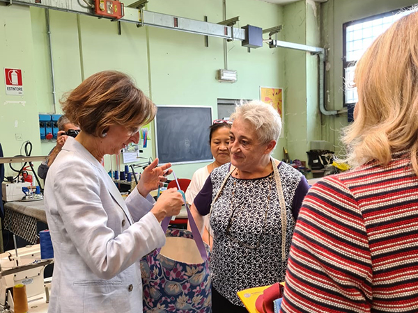 La ministra Cartabia visita il carcere di Bollate