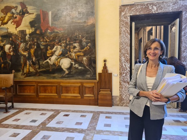 Ministra Marta Cartabia dopo il Cdm a Palazzo Chigi del 4 agosto 2022