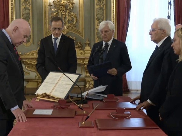 Quirinale, 22 ottobre 2022 -Il giuramento del ministro Carlo Nordio