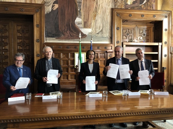 Firma protocollo Ministero Giustizia Cei Ance Anci