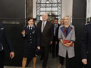 Il ministro della Giustizia Carlo Nordio visita Regina Coeli