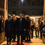 Il Ministro della Giustizia Carlo Nordio arriva alla Casa Circondariale di Milano San Vittore per la prima della Scala