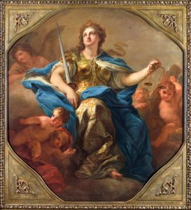 Giuseppe Bonito_Allegoria della Giustizia_Olio su tela, 158x164cm_Coll.Priv