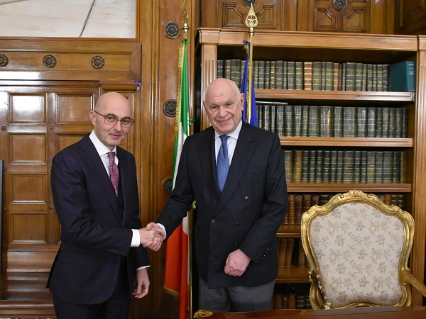 Il Ministro Carlo Nordio incontra Fabio Pinelli, nuovo vice Presidente del Consiglio Superiore della Magistratura