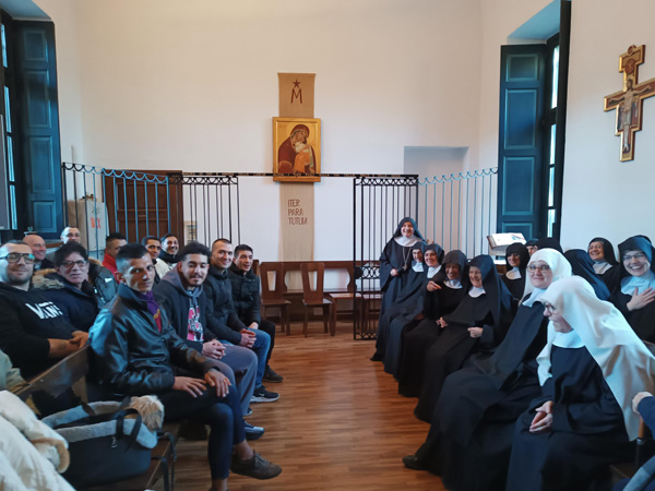 L'incontro della delegazione del carcere di Verbania con le monache claustrali benedettine