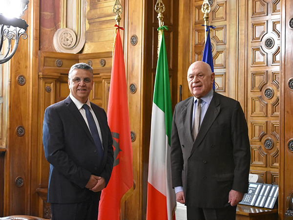 Il ministro Nordio incontra l'omologo marocchino Abdellatif Ouahbi