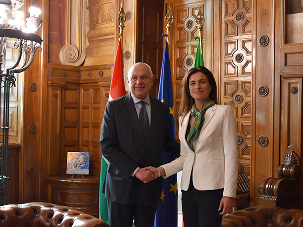 Il ministro Nordio incontra l'omologa ungherese Varga (foto del ministero della Giustizia)