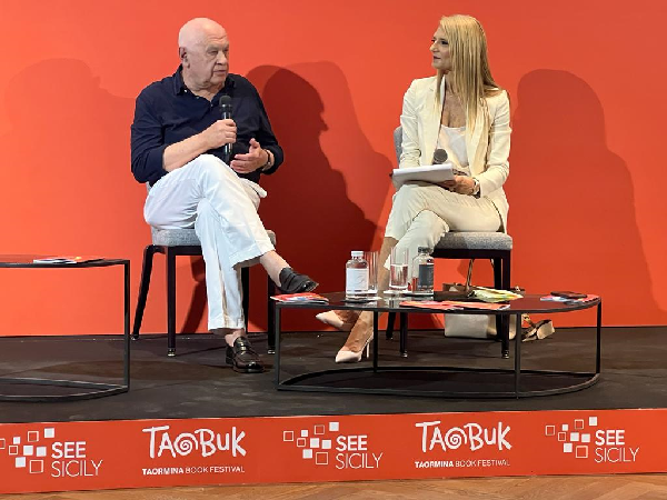 Il Ministro della Giustizia, Carlo Nordio, ospite al "Taormina book festival"