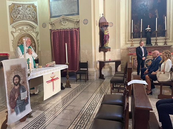 Il ministro Nordio alla messa in memoria di Paolo Borsellino e dei cinque agenti di scorta (Cred