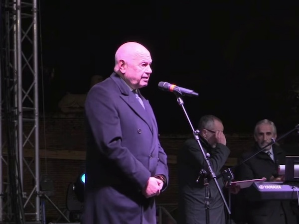 Il ministro Nordio alla manifestazione "No antisemitismo, no terrorismo" (Credit: Radio Radicale)