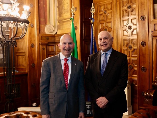 Nordio e l'ambasciatore USA Jack Markell (foto del Ministero della giustizia)