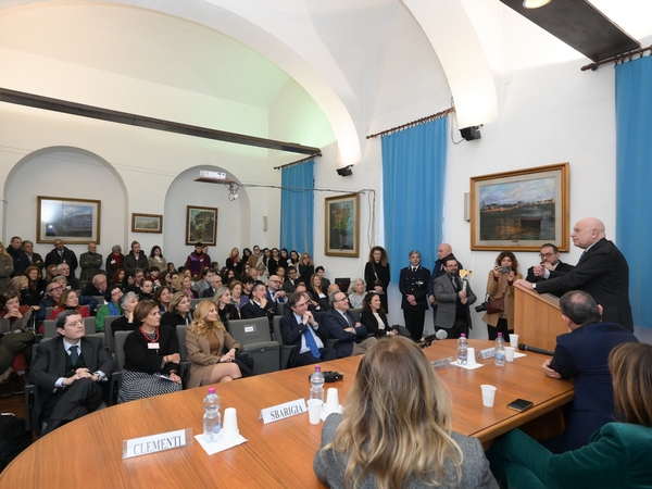 Il ministro Nordio interviene alla cerimonia de "Il Civico Giusto" a Regina Coeli