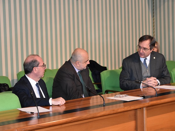 Russo, Gonnella (Antigone) e Delfino (Giuffrè)