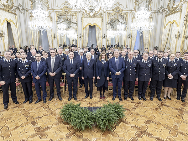 Mattarella incontra la Polizia Penitenziaria (foto Quirinale)