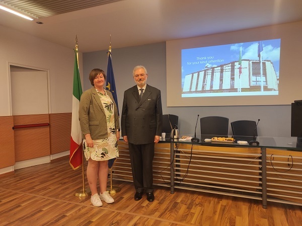 Anda Smiltēna - Riccardo Turrini Vita (foto Ministero della giustizia)