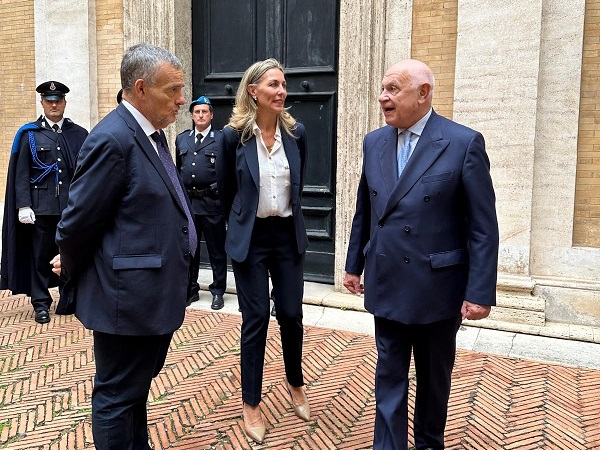 Casellario - Nordio con Birritteri e Gurrieri (Foto del Ministero)