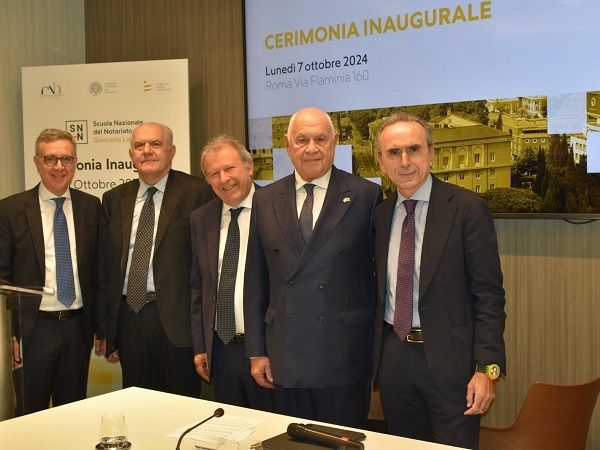 Nordio alla Scuola Nazionale del Notariato -(credits ufficio stampa Ministero della Giustizia)