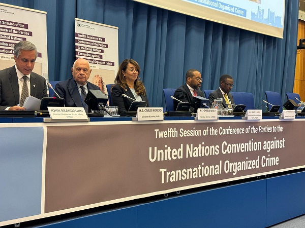 nordio a vienna assemblea plenaria convenzione unodc 14 OTT 24 (credit ministero della Giustizia)