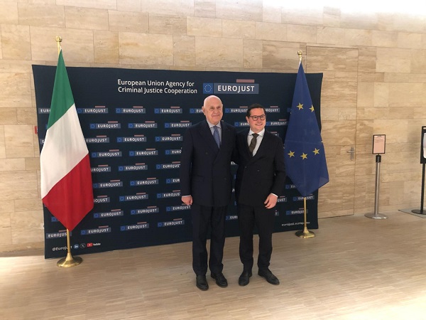 Il ministro Nordio con il neopresidente di Eurojust Schmid