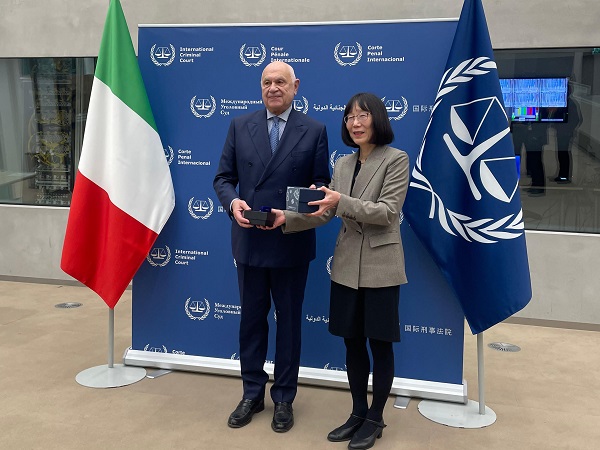 Nordio con la presidente Cpi Tomoko Akane