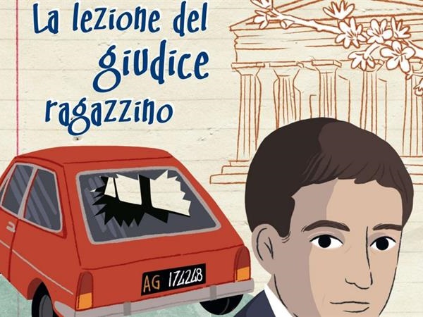 Dettaglio copertina del libro “Rosario Livatino. La lezione del giudice ragazzino” di Lilli Genco e Alessandro Damiano (Di Girolamo editore, 2021)